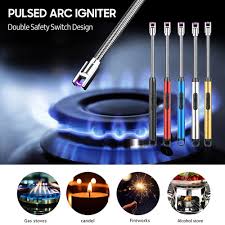 360° Flexible Electric Arc Lighter – USB Rechargeable, Windproof Plasma Lighter for Kitchen, Candles, & BBQ – Durable & Safe Flameless Lighter (Multicolor)