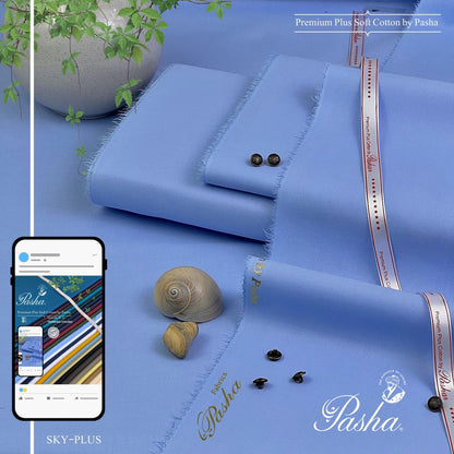 PASHA Premium Plus Soft Cotton Fabric – 100% Cotton Yarn | Summer Comfort 4.5 Meters